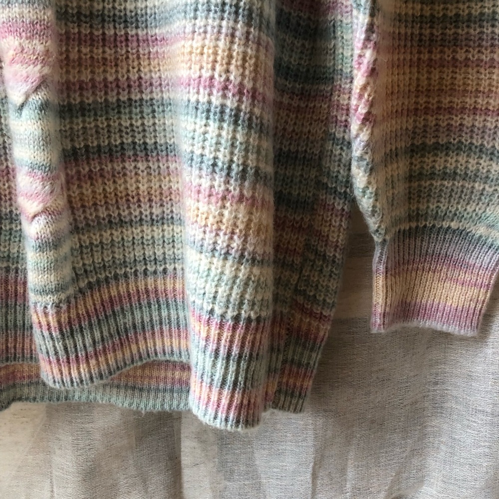 LC Lauren Conrad Beautiful Pastel Cable Knit Sweater Top.‎ Women’s XL - Picture 7 of 15
